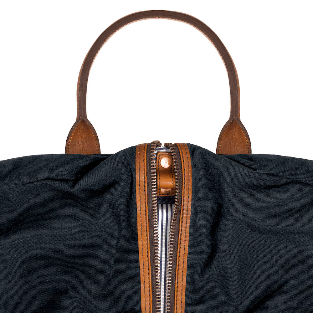 Campaign Waxed Canvas Garment Bag Mission Mercantile Leather Goods