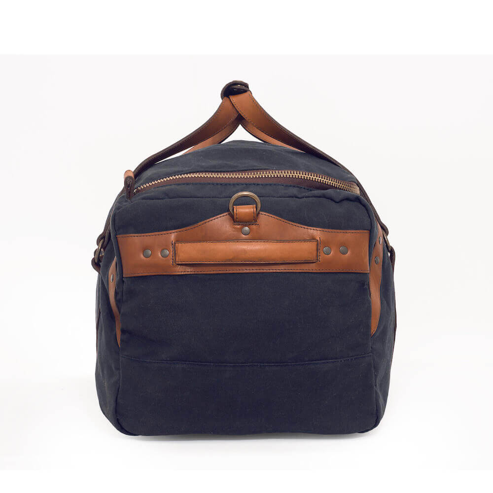 Campaign Waxed Canvas Large Duffle Bag Mission Mercantile Leather Goods