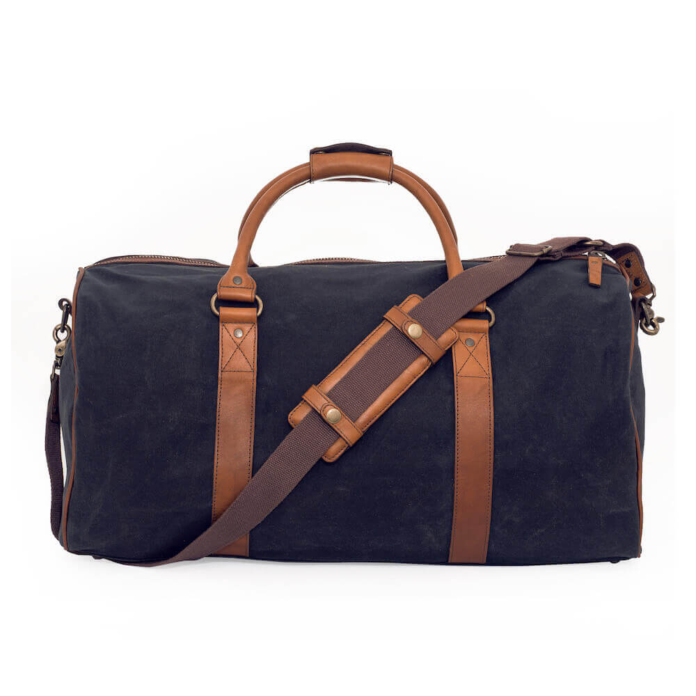 Campaign Waxed Canvas Large Field Duffle Bag Mission Mercantile Leather Goods