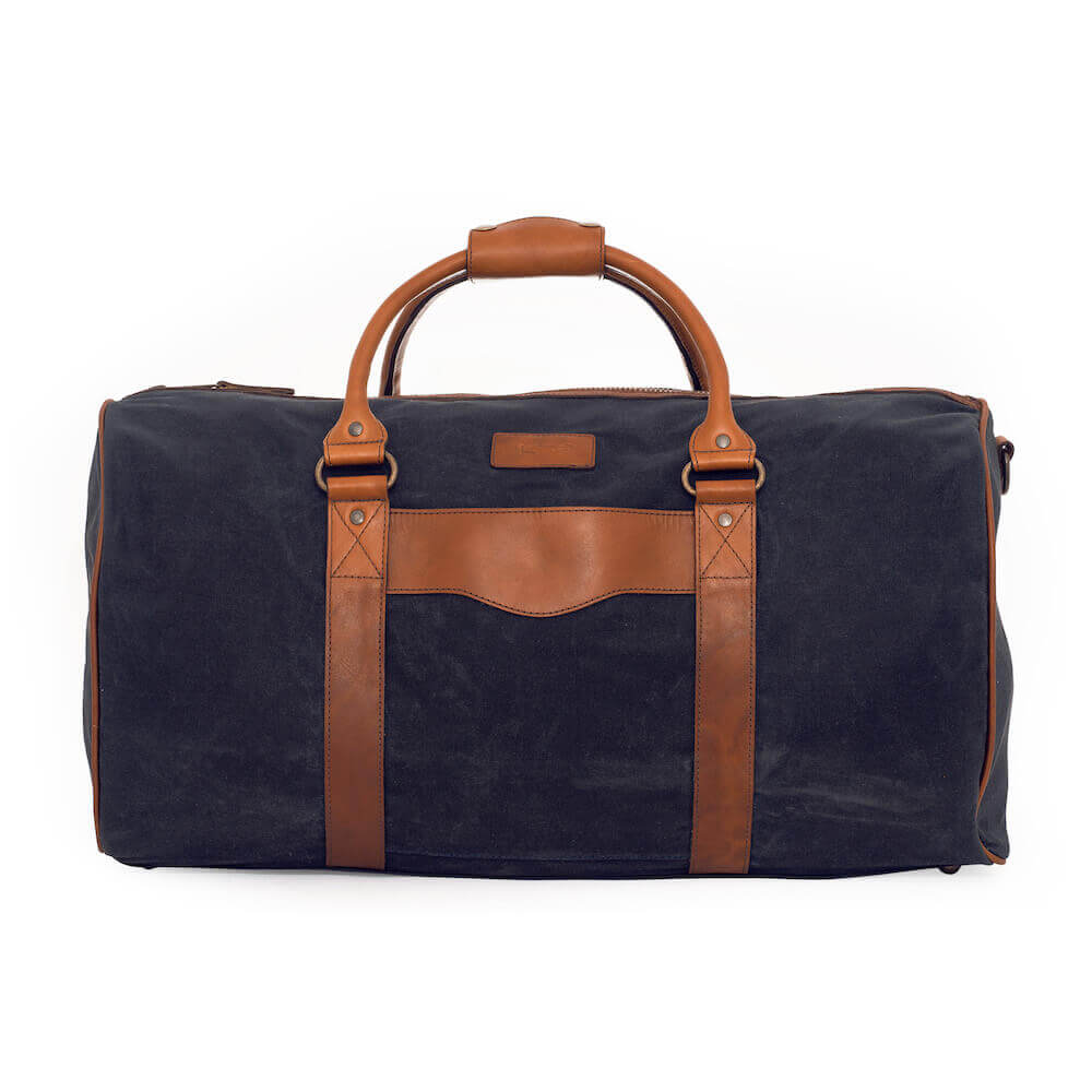 Campaign Waxed Canvas Large Field Duffle Bag Mission Mercantile Leather Goods