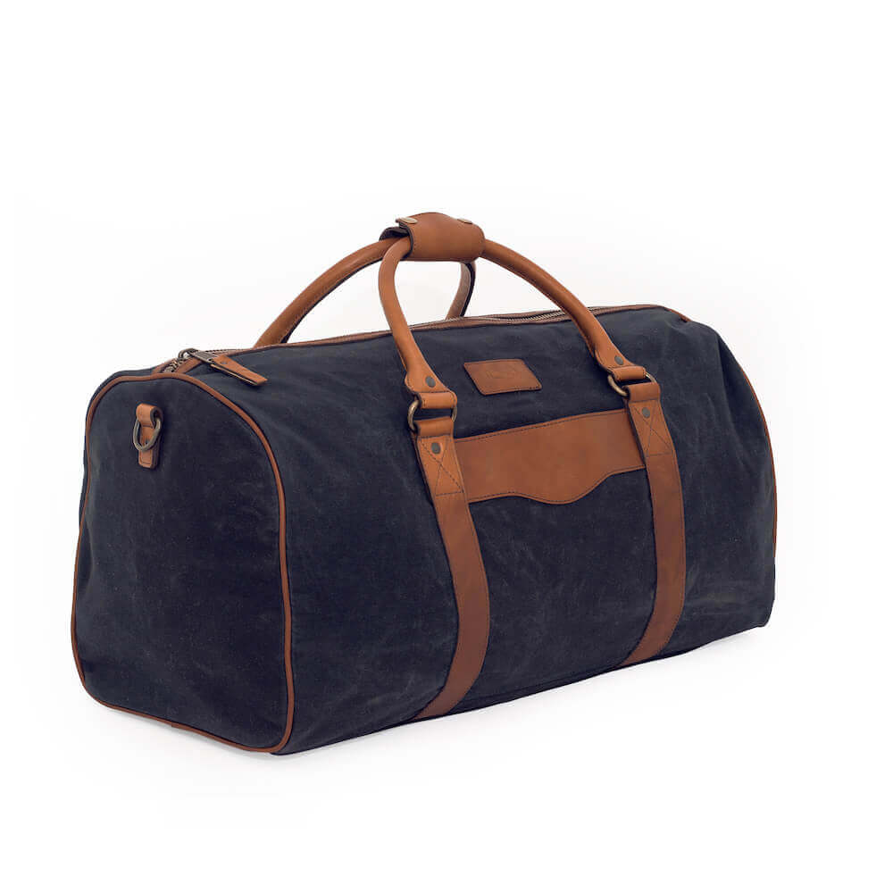 Campaign Waxed Canvas Medium Field Duffle Bag Mission Mercantile Leather Goods