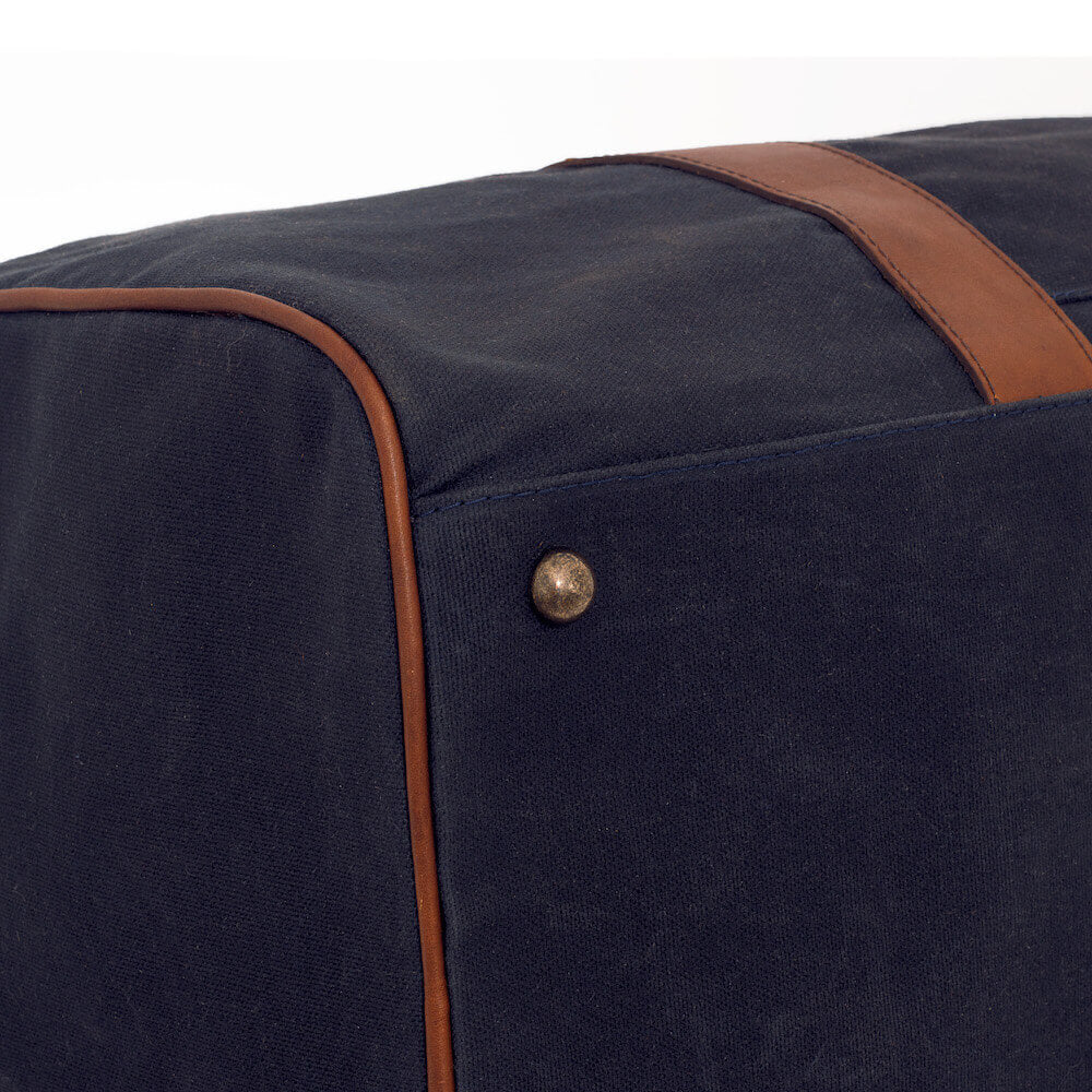 Campaign Waxed Canvas Medium Field Duffle Bag Mission Mercantile Leather Goods