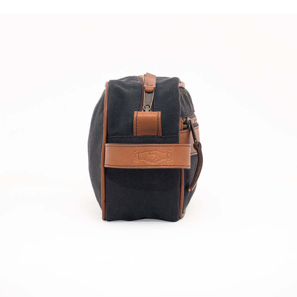 Campaign Waxed Canvas Toiletry Shave Kit Mission Mercantile Leather Goods