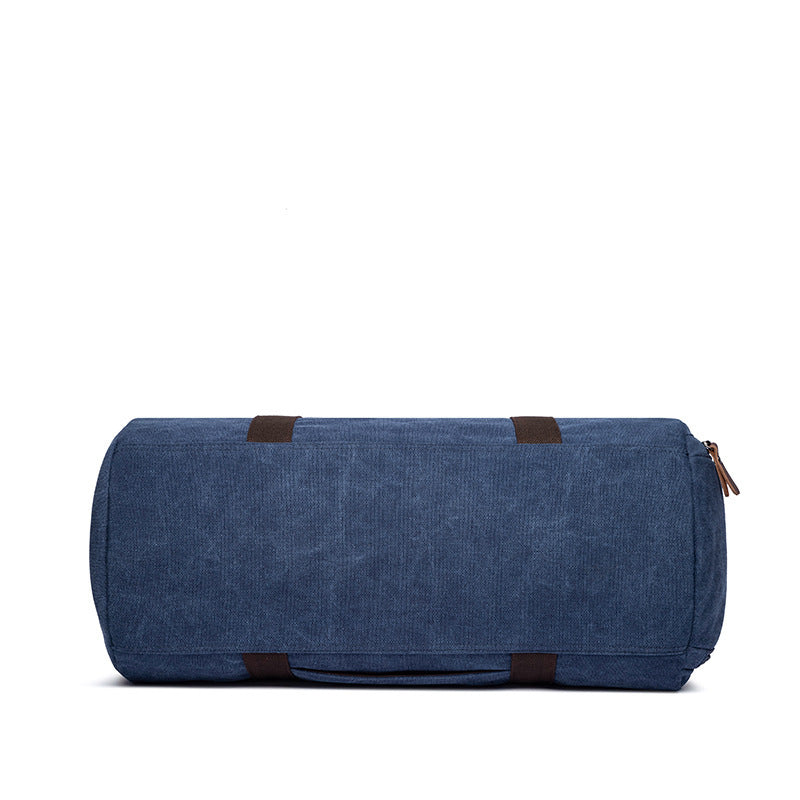 Canvas Duffel Bag For Mens Canvas Weekender Bag Men's Gym Bag Fashion Carry On Bag RockCow Leather Studio