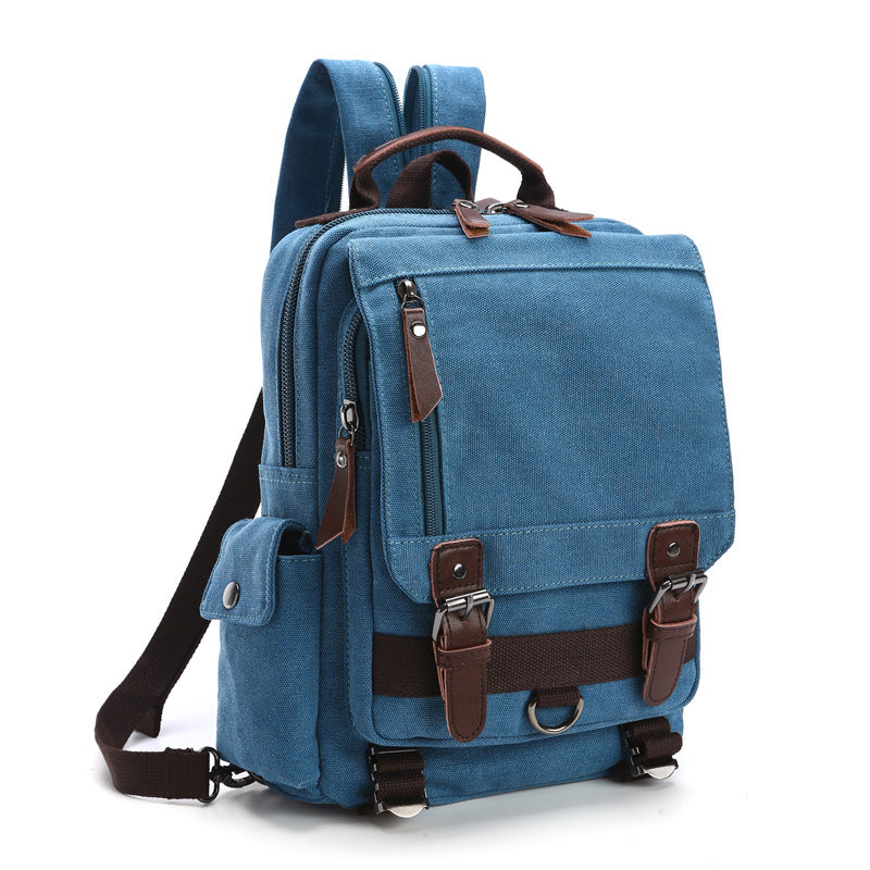 Canvas Travel Backpack Casual Canvas Backpack Stylish Unisex School Backpack RockCow Leather Studio