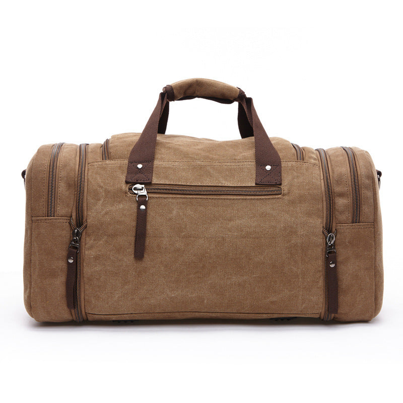 Canvas Travel Duffel Bag Canvas Weekend Bag Casual Carry On Bag For Men And Women RockCow Leather Studio