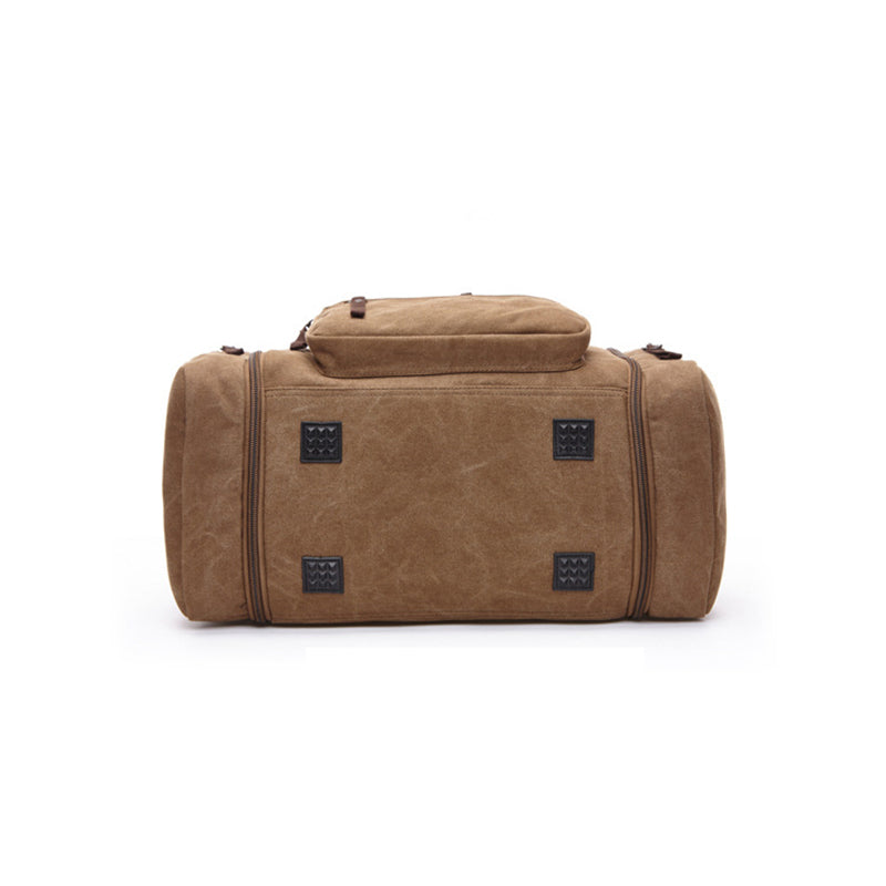 Canvas Travel Duffel Bag Canvas Weekend Bag Casual Carry On Bag For Men And Women RockCow Leather Studio