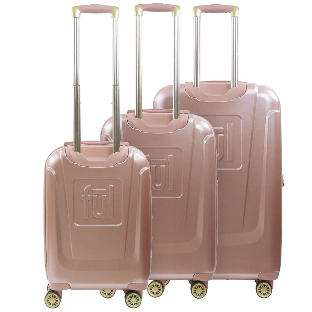 Disney Minnie Mouse Rolling Luggage 3 Piece Set Rose Gold Ful Luggage