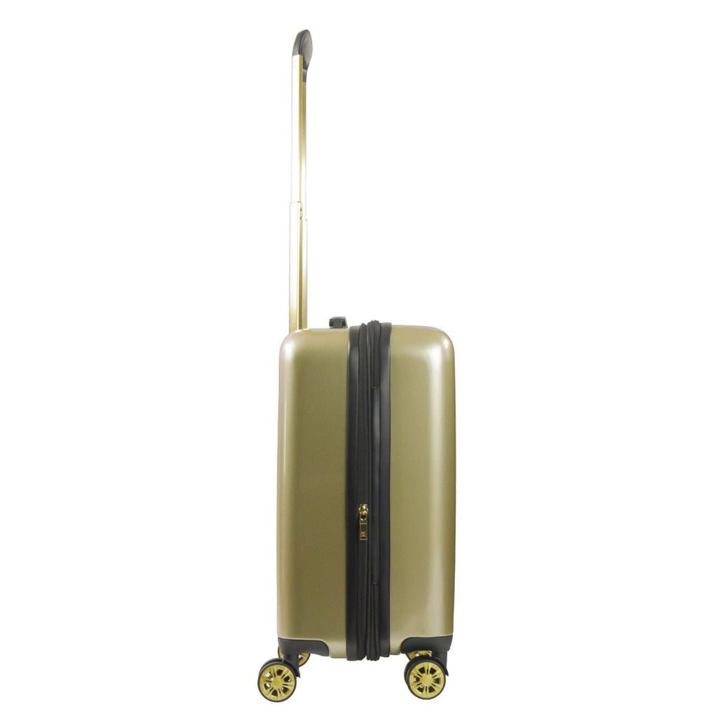 Ful Groove 22" Expandable Hardside Spinner luggage, Gold Ful Luggage