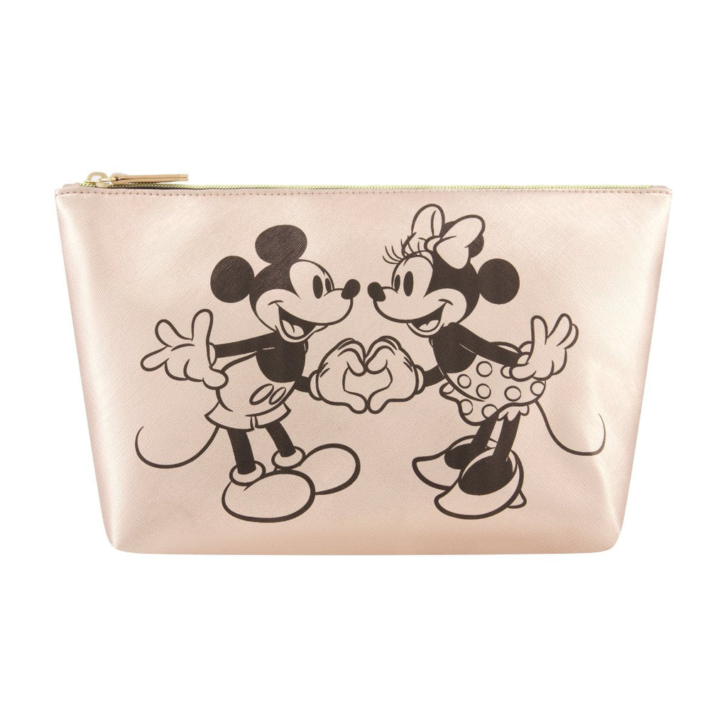 Disney Mickey & Minnie Hand in Hand Trapezoid Cosmetic Bag Ful Luggage
