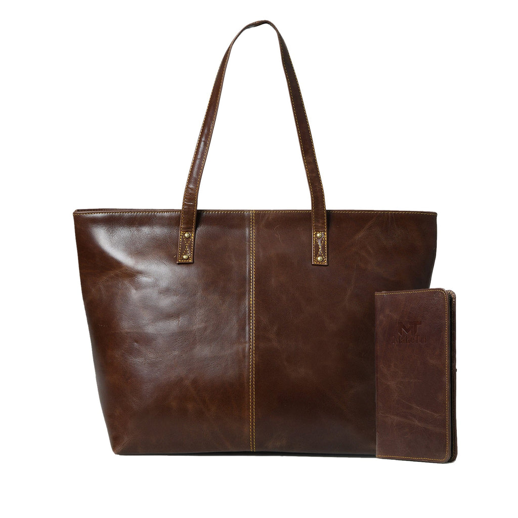 Kim & Blair Combo - Dark Brown Classy Leather Bags