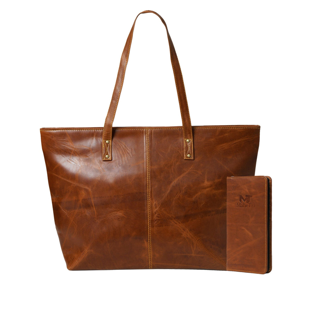 Kim & Blair Combo - Cocoa Brown Classy Leather Bags