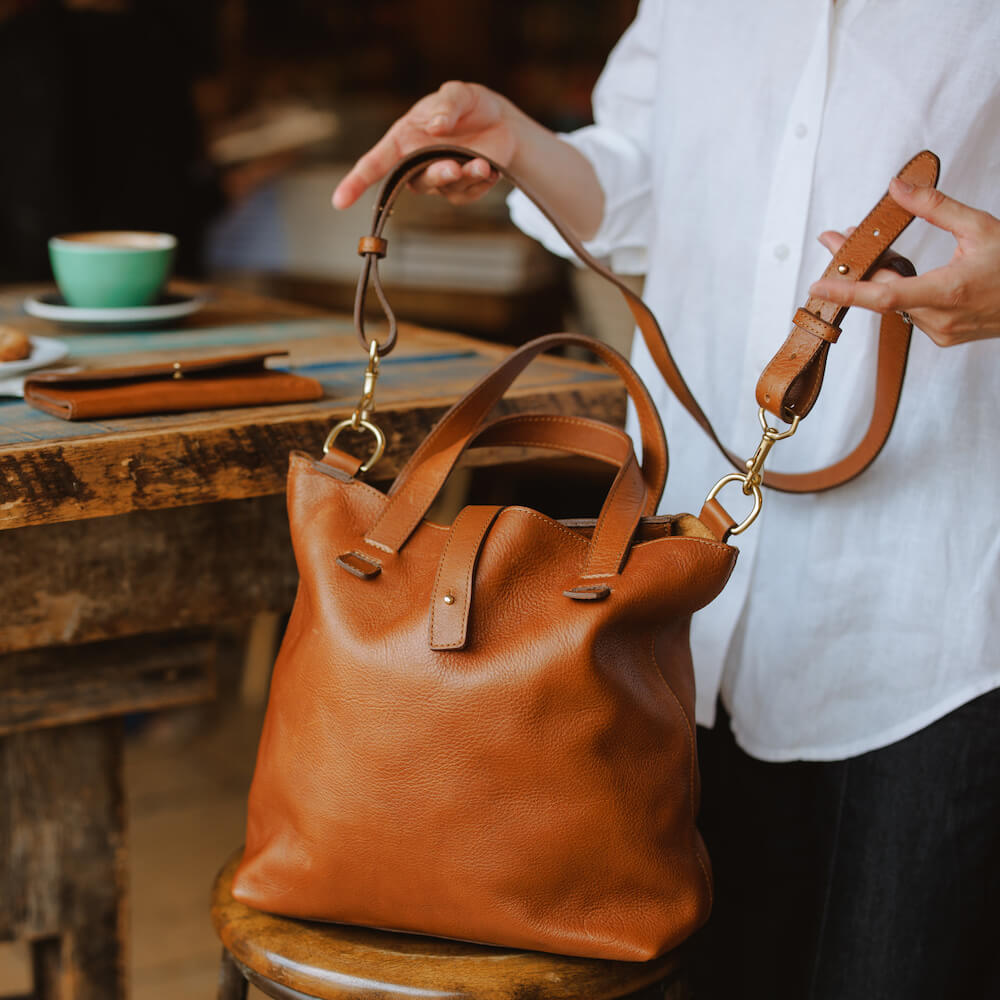 Craft & Forge Leather Tote Mission Mercantile Leather Goods
