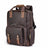 The Gaetano | Large Leather Backpack Camera Bag with Tripod Holder STEEL HORSE LEATHER