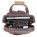 The Gaetano | Large Leather Backpack Camera Bag with Tripod Holder STEEL HORSE LEATHER