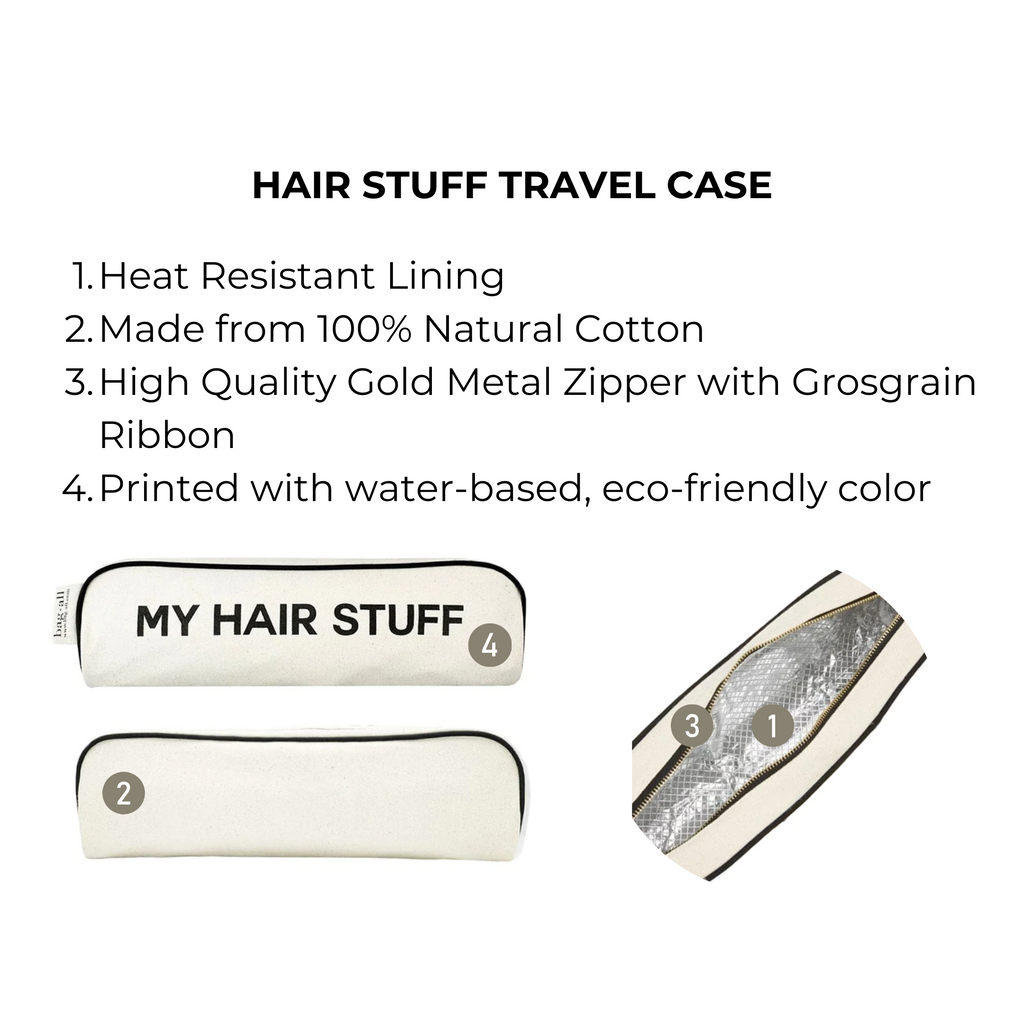 Hair Stuff Travel Case, Cream Bag-all