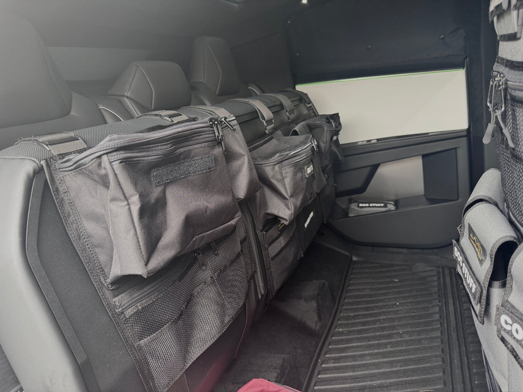 Cyber Truck Backseat Storage Solutions Overland Gear Guy