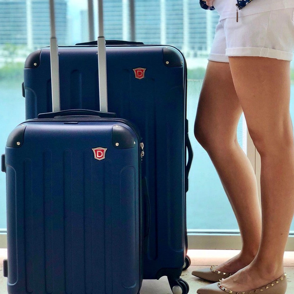 INTELY 2 Piece Set 20''/28'' with Built-in Digital Weight Scale Dukap