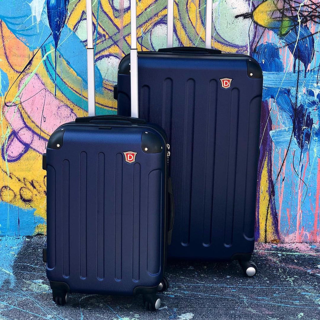 INTELY 2 Piece Set 20''/28'' with Built-in Digital Weight Scale Dukap