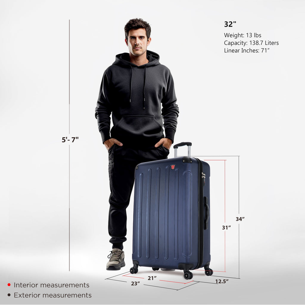 INTELY Extra Large 32" with Built-in Digital Weight Scale Dukap