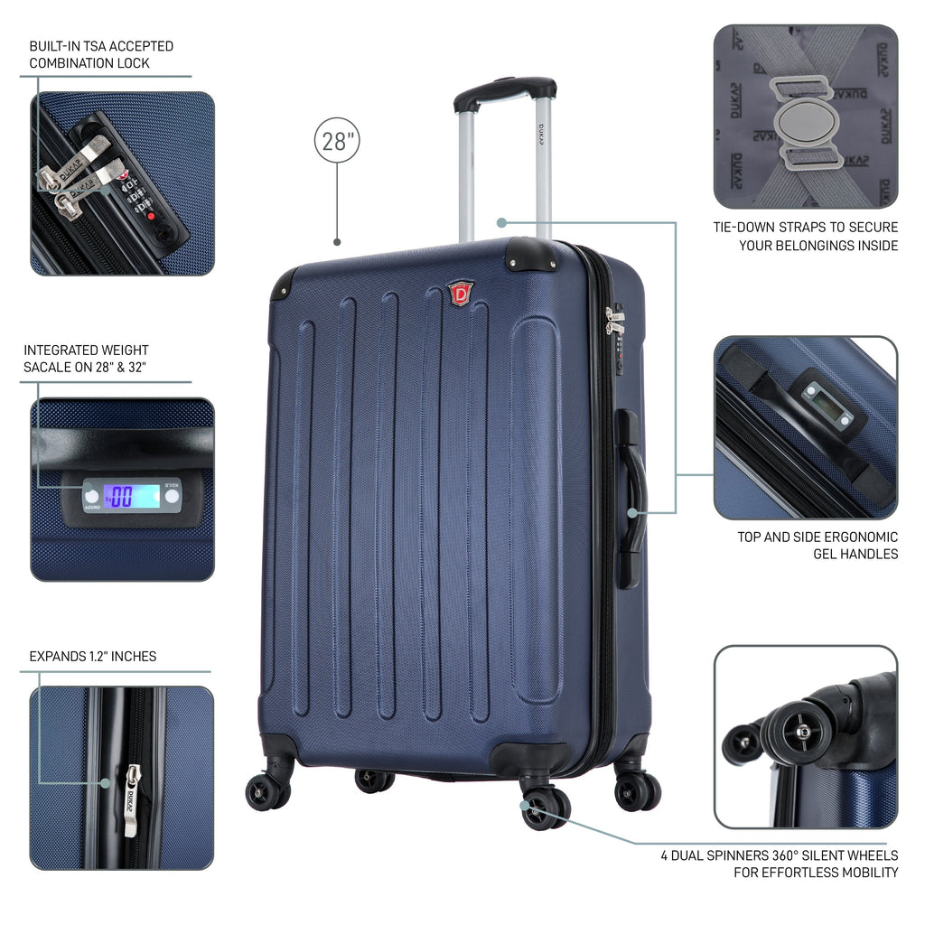 INTELY Large 28" with Built-in Digital Weight Scale Dukap