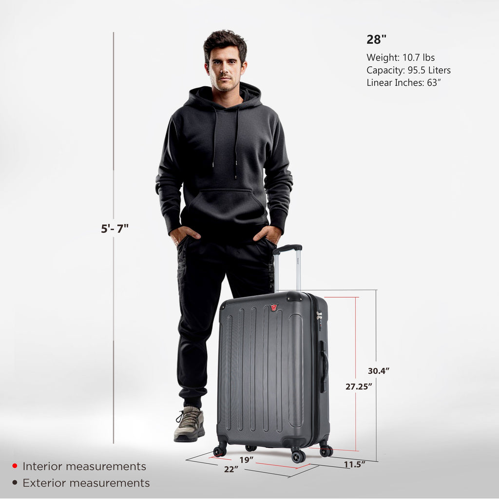 INTELY Large 28" with Built-in Digital Weight Scale Dukap