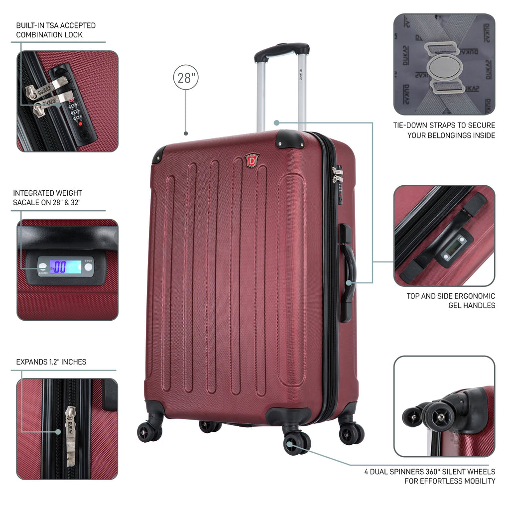 INTELY Large 28" with Built-in Digital Weight Scale Dukap