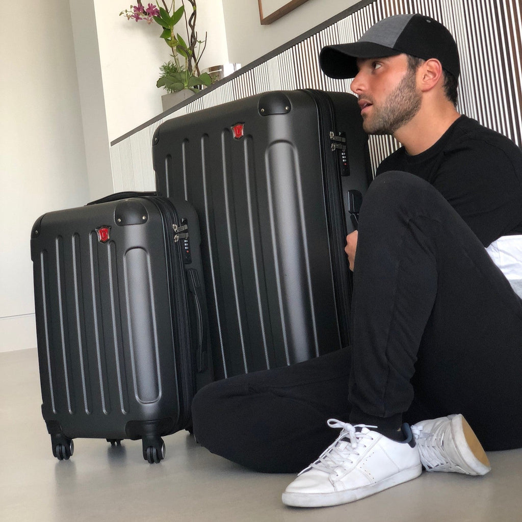 INTELY 3 Piece Set 20''/28''/32'' with Built-in Digital Weight Scale Dukap