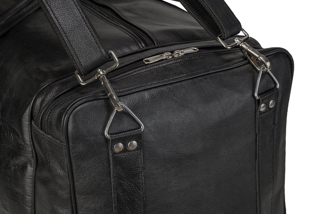 Oversized Weekender Duffel Black Classy Leather Bags