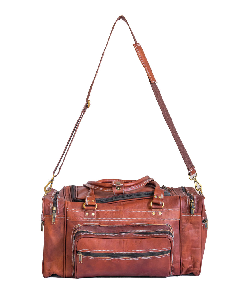 Vintage Leather Travel Duffle Bag Classy Leather Bags