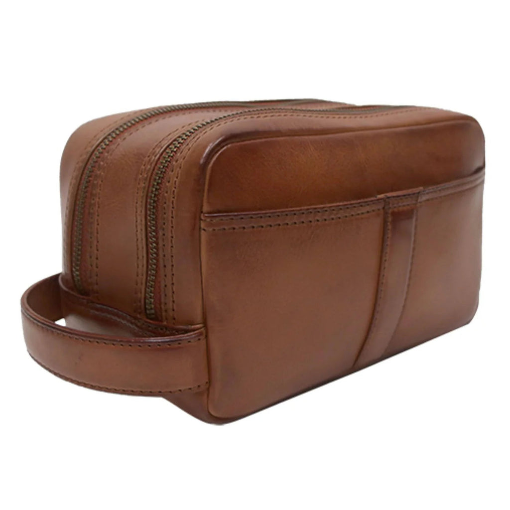 Boconi Darius Full Grain Leather Travel Kit Boconi