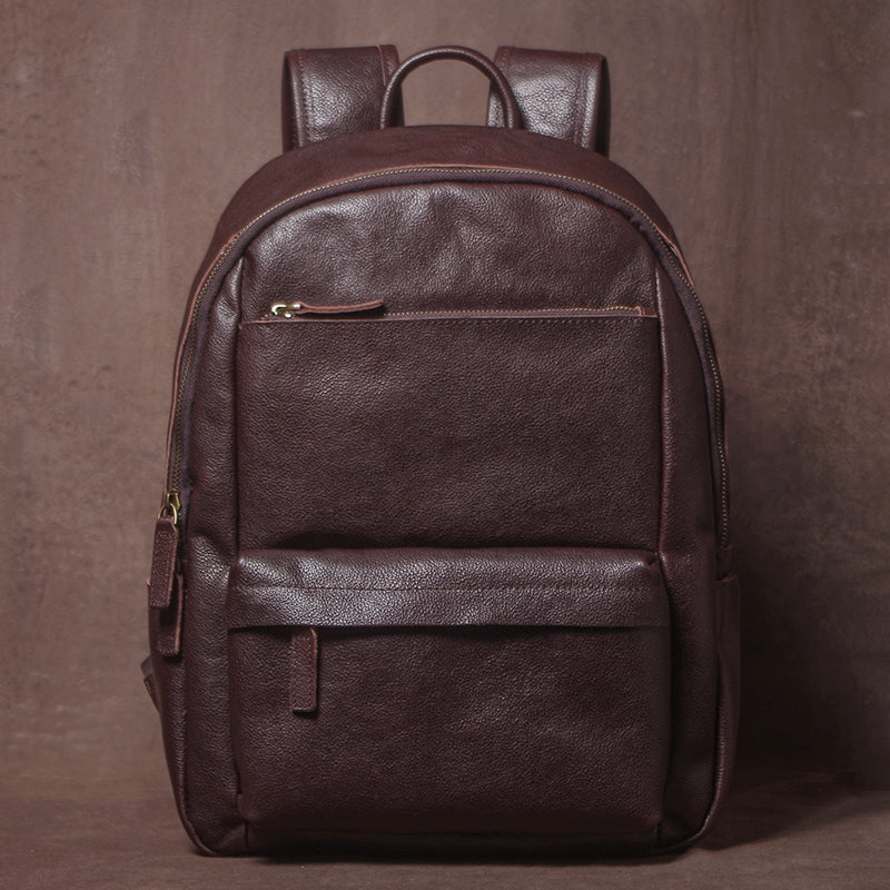 Designer Laptop Backpack for Men Full Grain Leather Backpack for Work RockCow Leather Studio