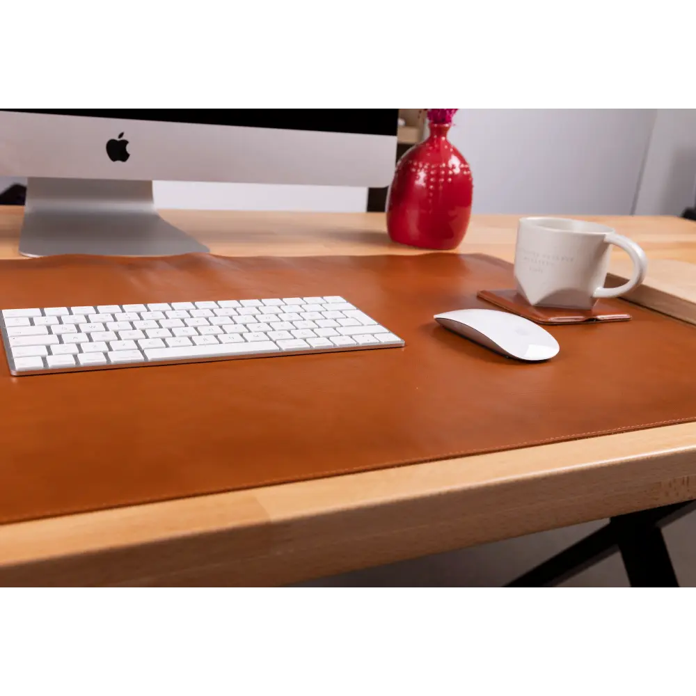 Natural Leather Desk Mat (37 cm x 80 cm) Mizuri Leather
