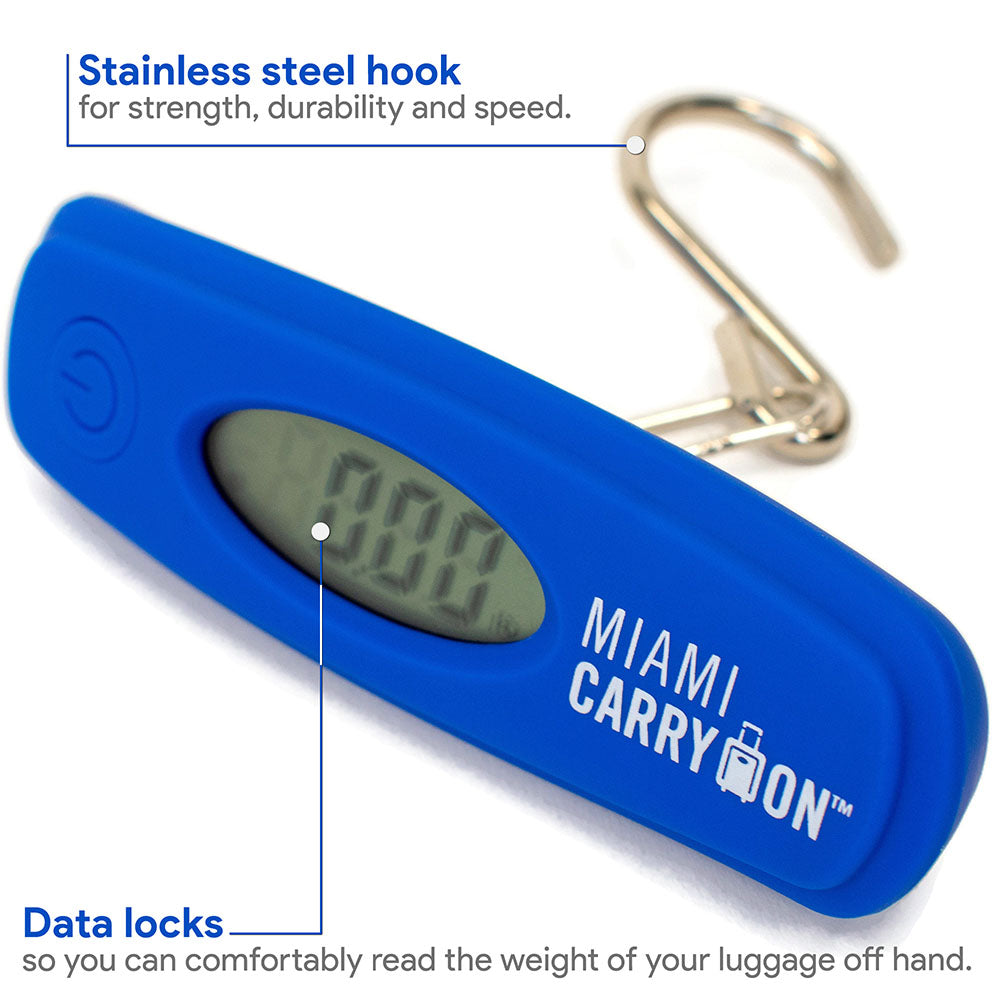 Digital Luggage Scale with Stainless Steel Hook Travellty