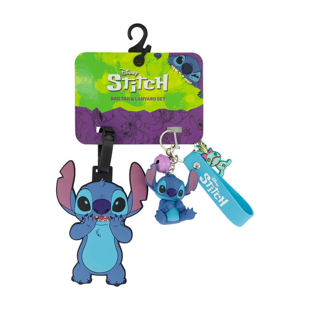 Disney Stitch & Scrump Luggage Tag & Lanyard Set Ful Luggage