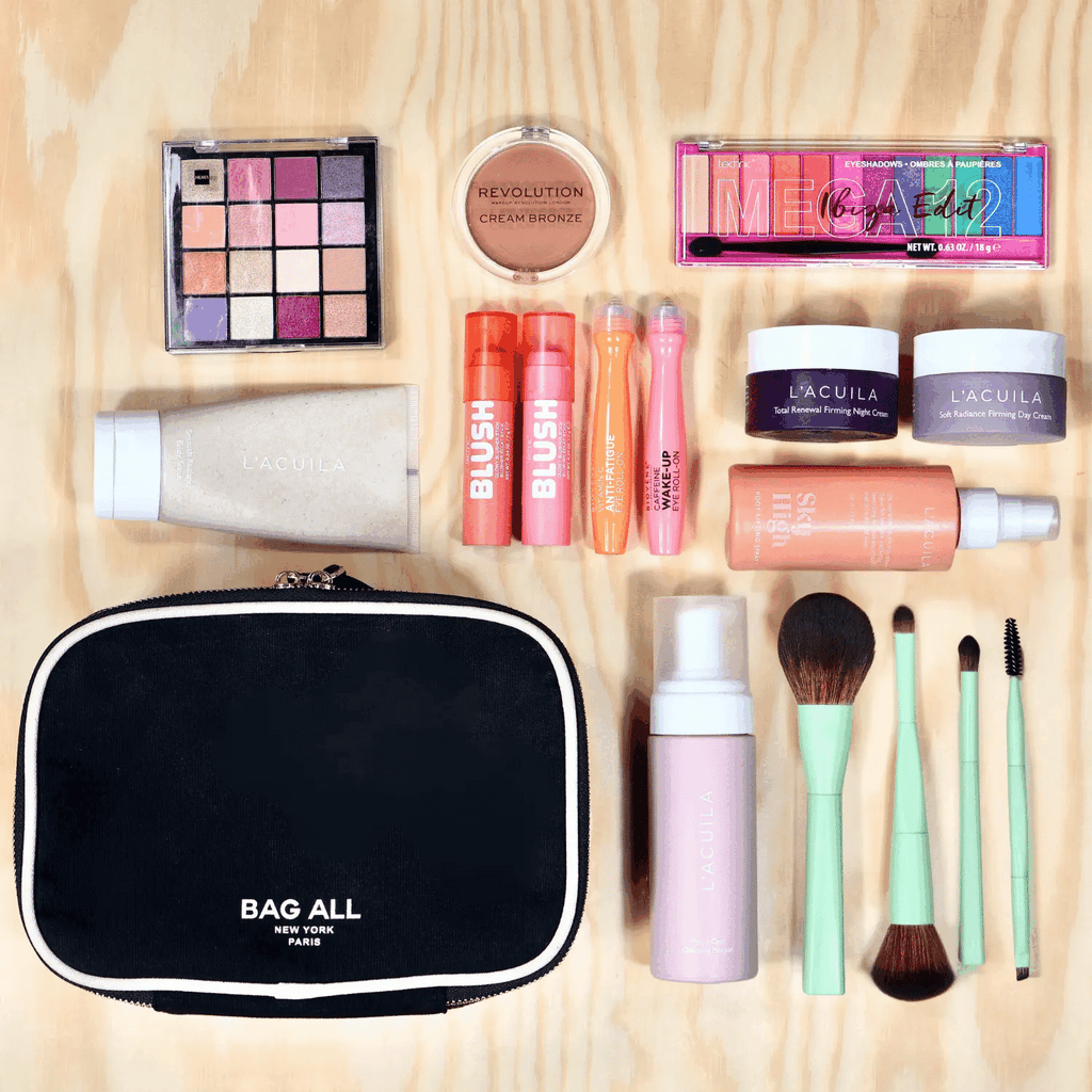 Double-Sided Makeup Case, Black Bag-all