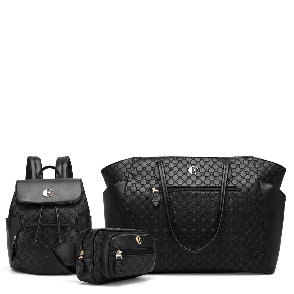 Compass 3 Piece Weekender, Backpack & Crossbody Set Travellty