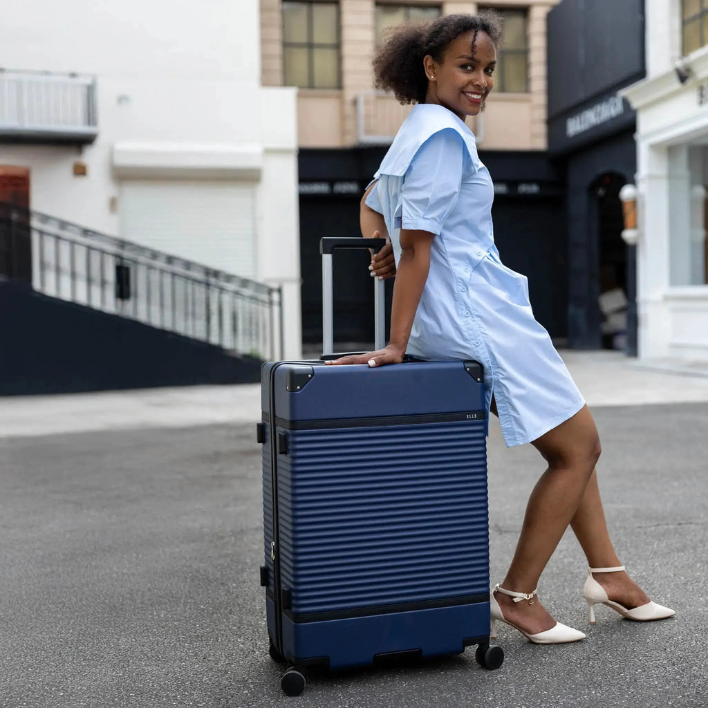 Belleville 3 Piece Expandable Retro Luggage Set Travellty