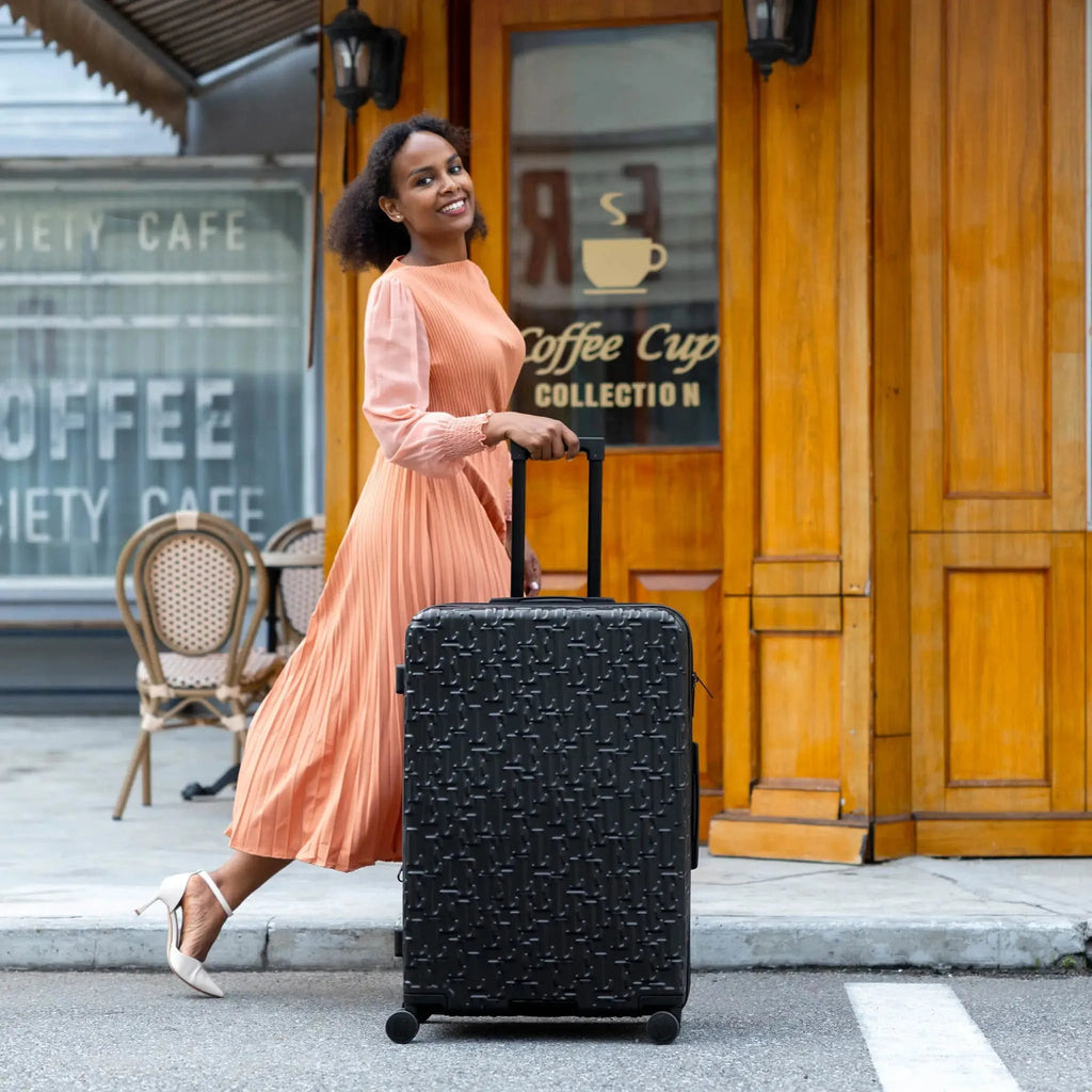 Wayfarer 3 Piece Expandable Monogram Luggage Set Travellty