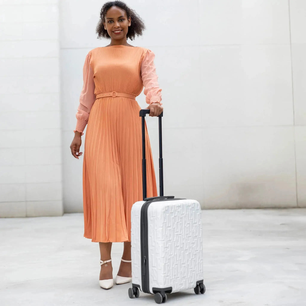 Passage 3 Piece Expandable Retro Luggage Set Travellty