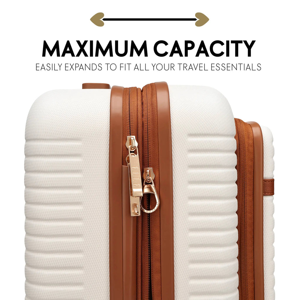 Leisure Escape Expandable 3 Piece Luggage Set Travellty