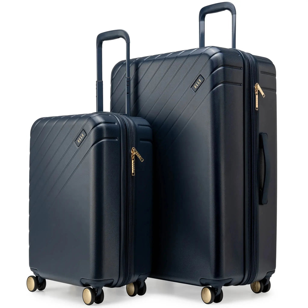 Louvre 2 Piece Expandable Polycarbonate Luggage Set Travellty