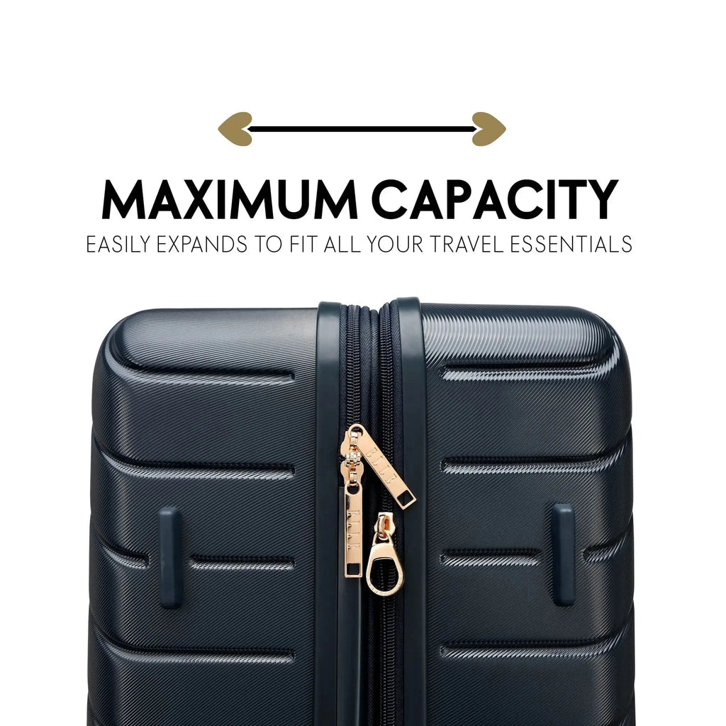 Louvre 2 Piece Expandable Polycarbonate Luggage Set Travellty