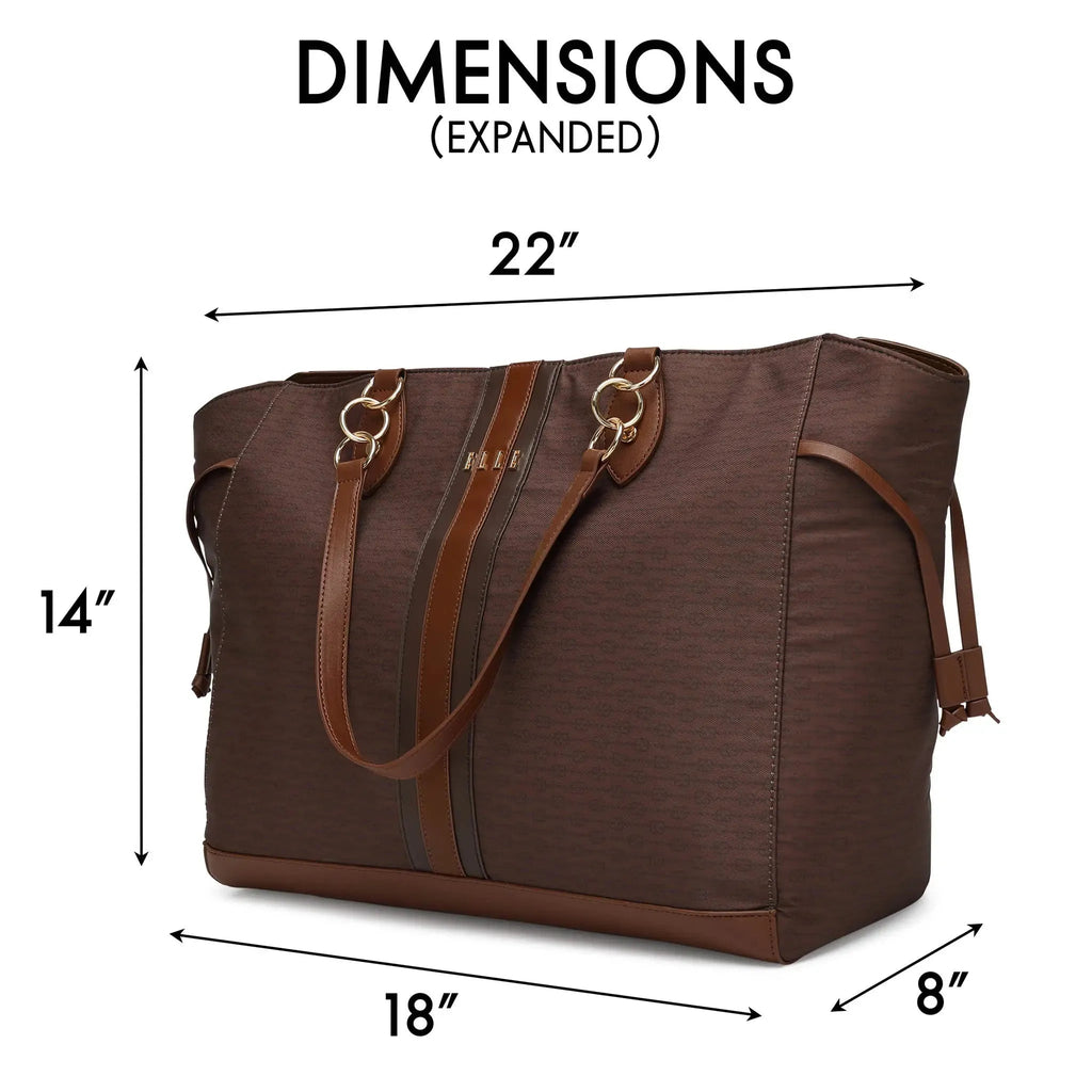 Eleganza 32L Monogram Weekender Tote Bag Travellty