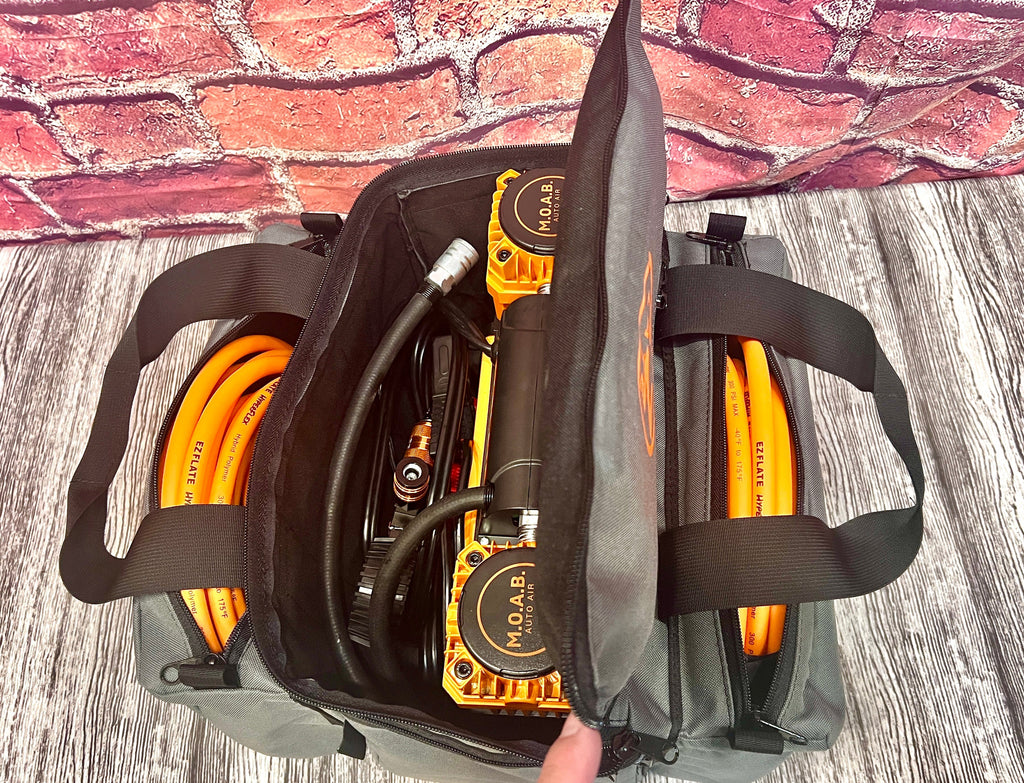 EZ Flate Air Compressor Deluxe Carry Bag Overland Gear Guy