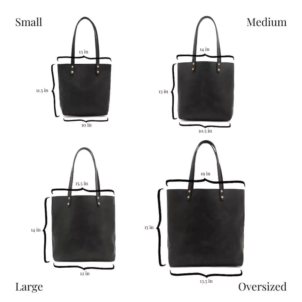 Eden MEDIUM Leather Tote Bag - Classic Mission Mercantile Leather Goods