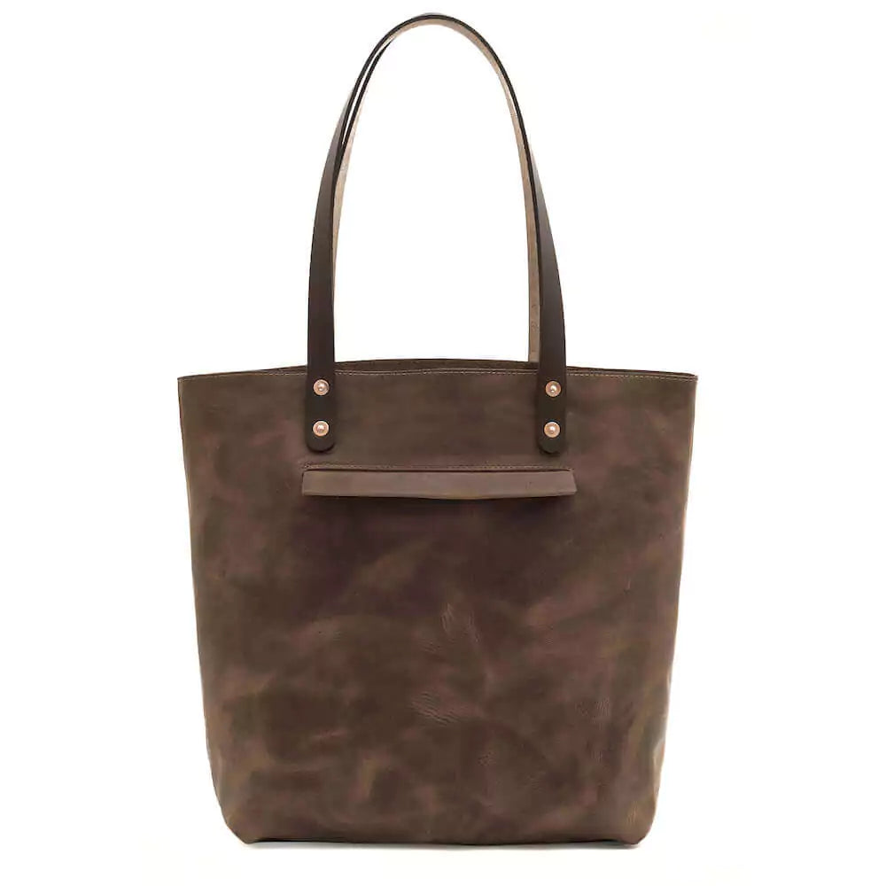 Eden LARGE Leather Tote Bag - Classic Mission Mercantile Leather Goods