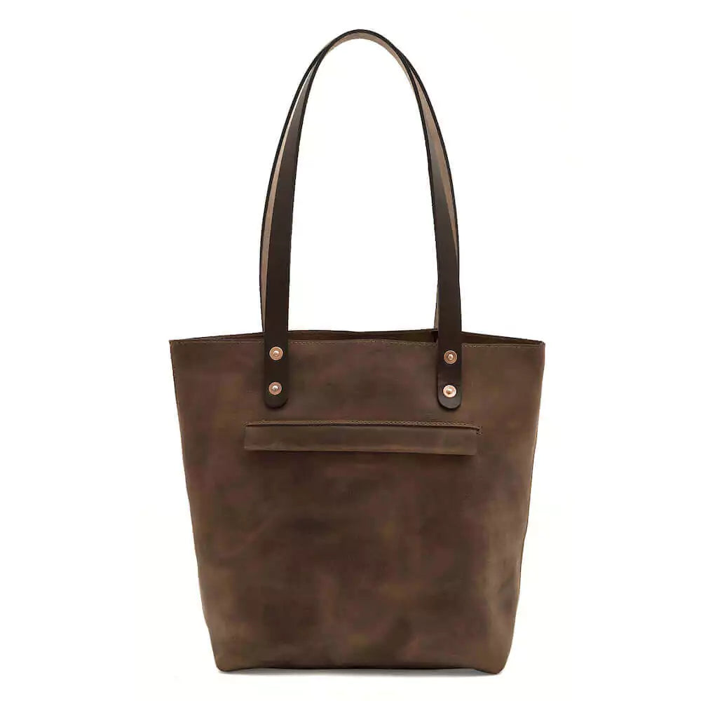 Eden MEDIUM Leather Tote Bag - Classic Mission Mercantile Leather Goods