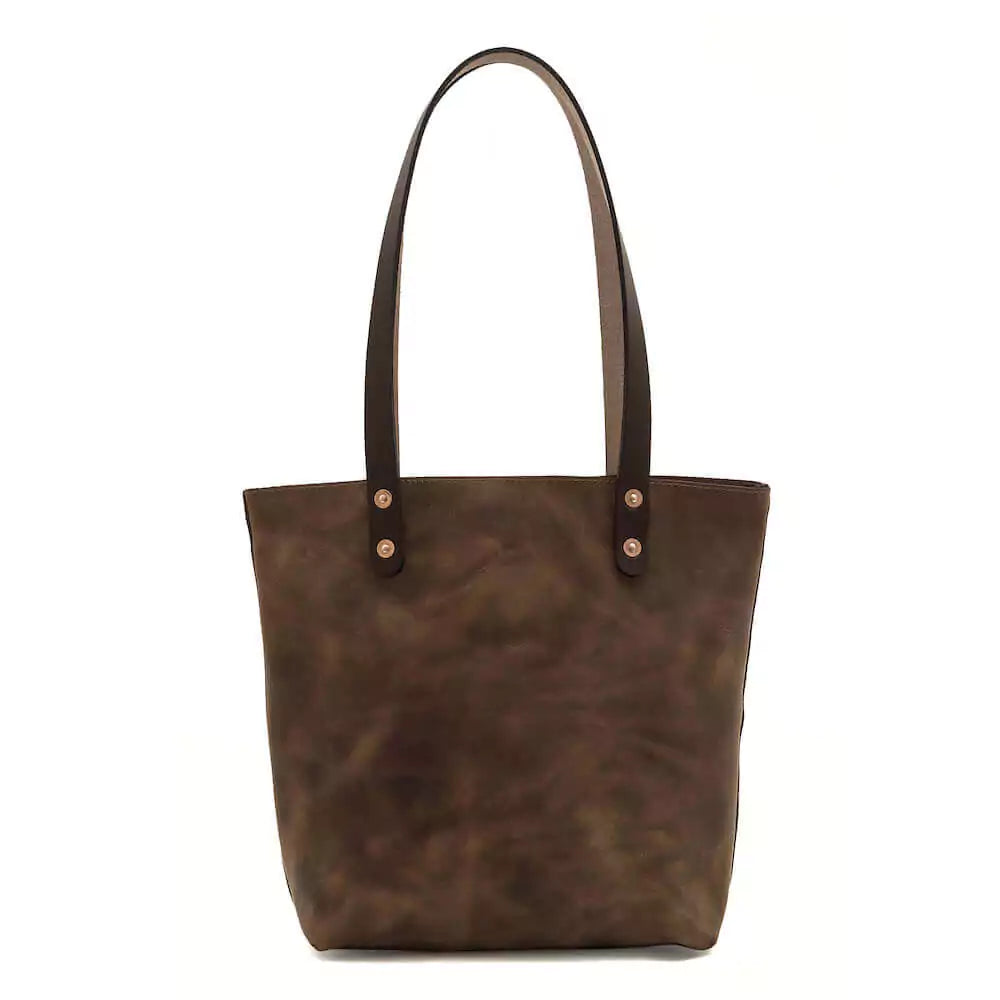 Eden MEDIUM Leather Tote Bag - Classic Mission Mercantile Leather Goods