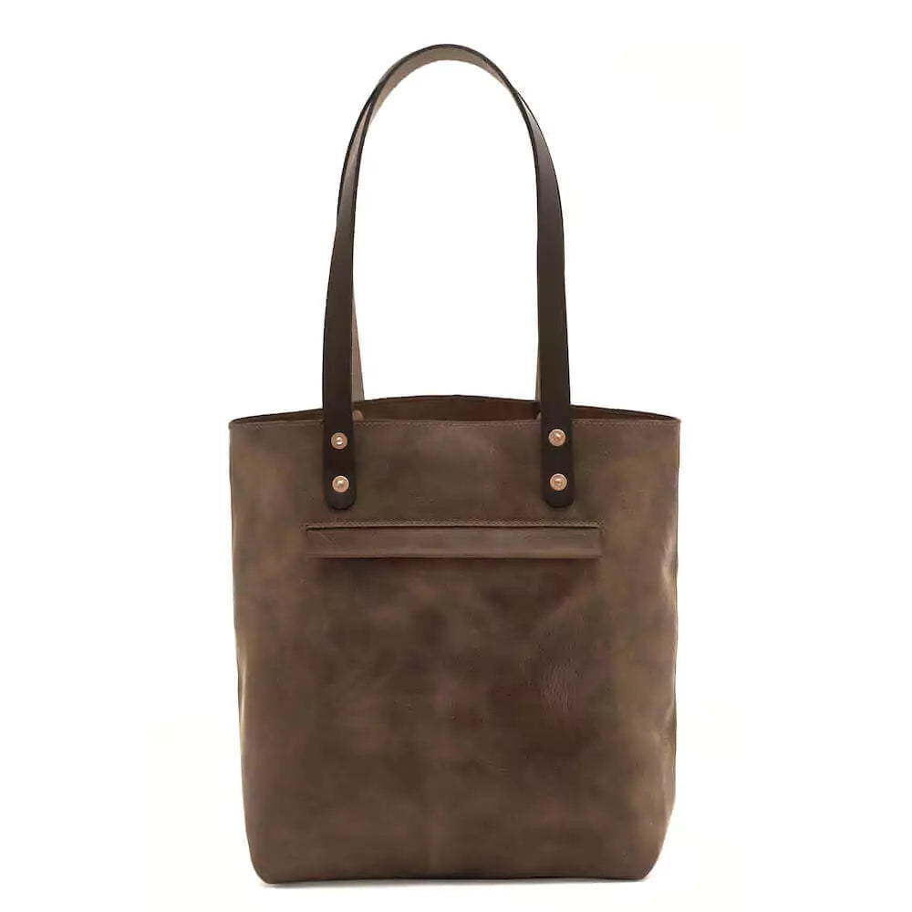 Eden SMALL Leather Tote Bag - Classic Mission Mercantile Leather Goods